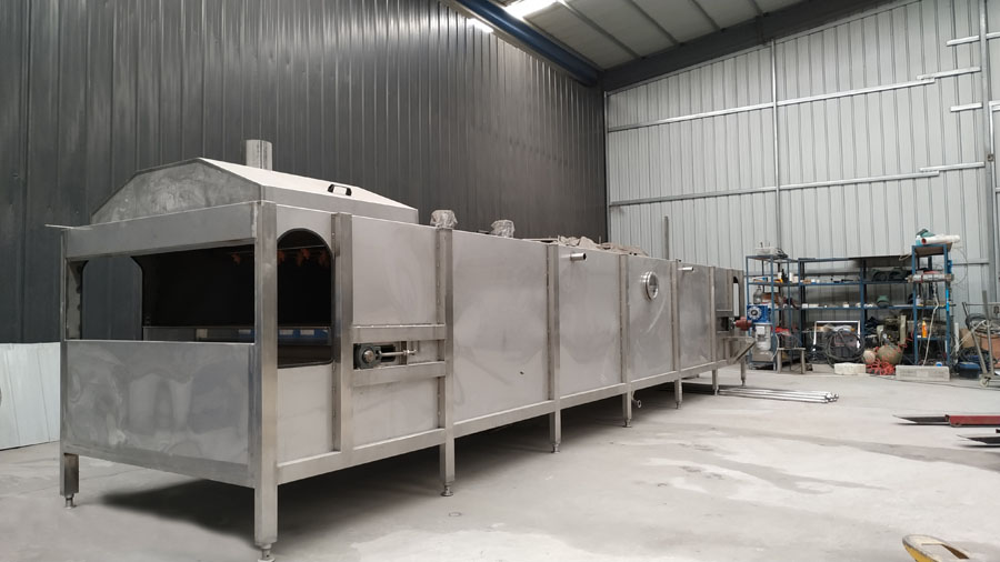 連續(xù)噴淋式殺菌冷卻隧道適用于飲料、罐頭等包裝完成后的二次滅菌