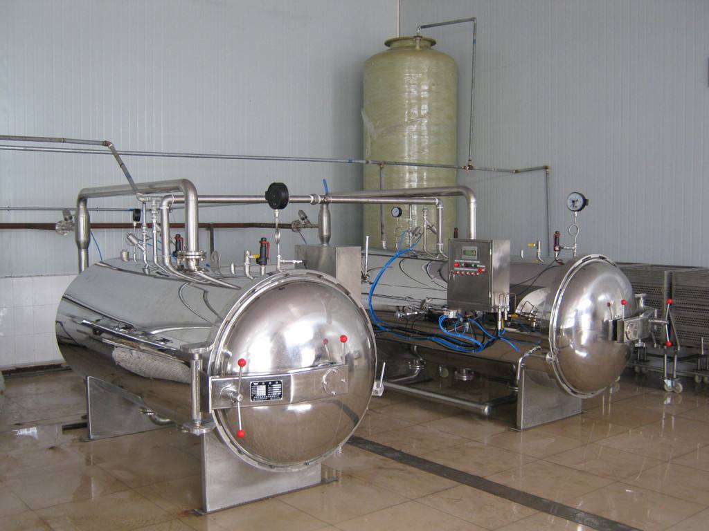 水浴式殺菌鍋廣泛適用于罐頭類食品、飲料、果醬、肉類等高溫殺菌